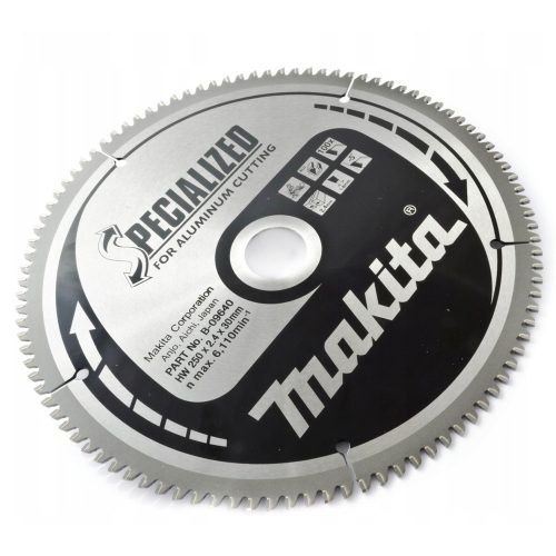 Makita körfűrészlap alumíniumhoz 250x30x2,4mm 100 fog