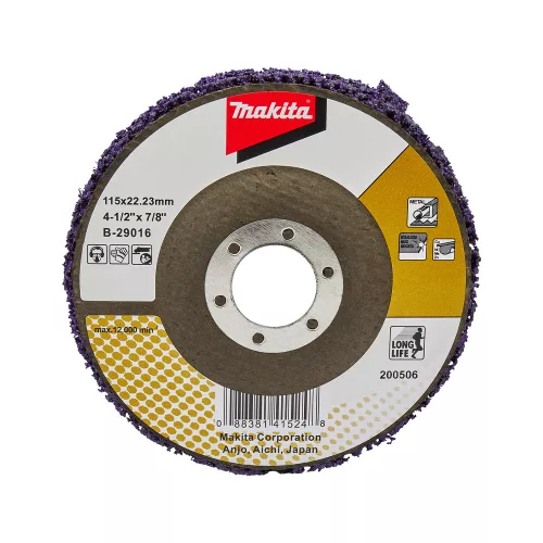 Makita tisztítótárcsa lila üvegszálas 115mm