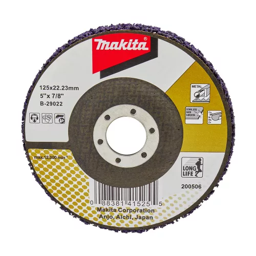 Makita tisztítótárcsa lila üvegszálas 125mm