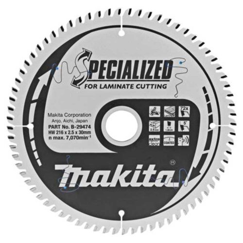 Makita körfűrészlap laminált 216x30 Z72