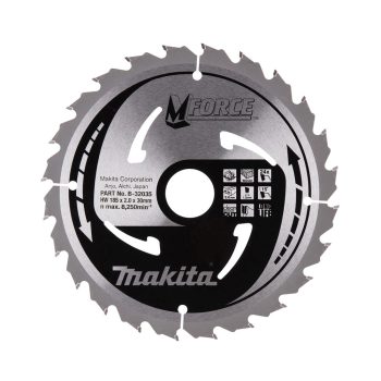 Makita Mforce körfűrészlap fához 185x30x2mm 24 fog