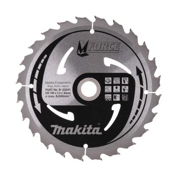 Makita Mforce körfűrészlap fához 190x30x2mm 24 fog