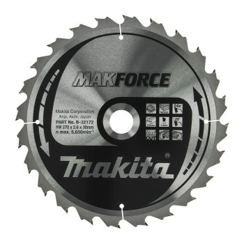 Makita Makforce körfűrészlap fához 270x30x2,6mm 24 fog