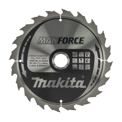 Makita Makforce körfűrészlap fához 235x30x2,3mm 20 fog