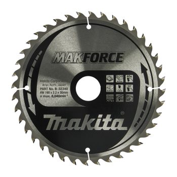 Makita Makforce körfűrészlap fához 190x30x2,2mm 40 fog