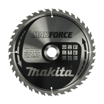 Makita Makforce körfűrészlap fához 270x30x2,6mm 40 fog