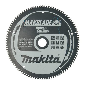   Makita Makblade Plus körfűrészlap fához 260x30x2,3mm 100 fog