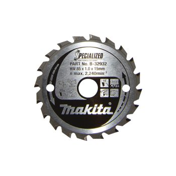   Makita körfűrészlap akkus géppel, fához 85x15x1mm 20 fog