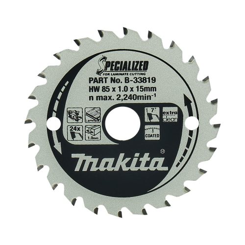 Makita körfűrészlap laminált laphoz akkus géppel 85x15x1mm 24 fog