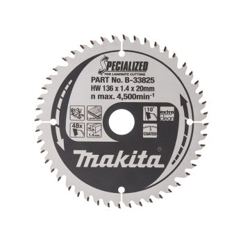   Makita körfűrészlap laminált laphoz akkus géppel 136x20x1,4mm 48 fog