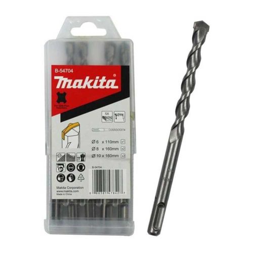 Makita SDS-Plus V-plus fúrókészlet 6x110mm, 8,8,10,10x160mm 5db/cs