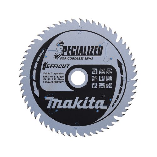 Makita merülő körfűrészlap MDF, laminált anyaghoz 165x20x1,45mm 56 fog