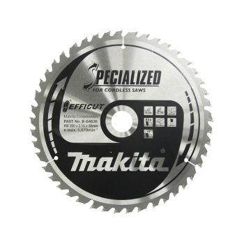   Makita EFFICUT körfűrészlap akkus géppel, fához 260x30x2,15mm 45 fog