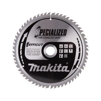   Makita EFFICUT körfűrészlap akkus géppel, fához 260x30x2,15mm 60 fog