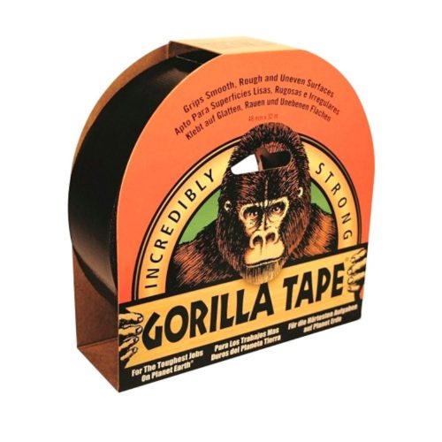 Gorilla Tape Black háromrétegű extra erős ragasztószalag, fekete 48mmx32m