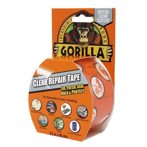Gorilla Tape Crystal Clear Repair vízálló javítószalag, színtelen 48mmx8,2m