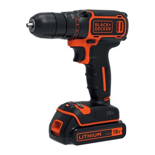 Black+Decker akkus fúró-csavarozó BDCDC18K-QW 18V 1x1,5Ah