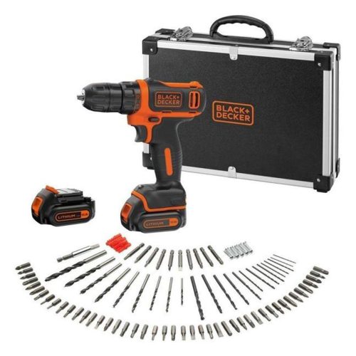 Black+Decker akkus fúró-csavarozó BDCDD12B-QW 10,8V 2x1,5Ah