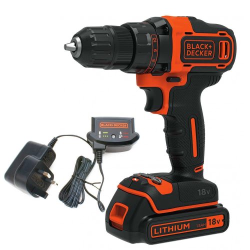 Black+Decker akkus fúrócsavarozó BDCDD186-QW 18V 1,5Ah