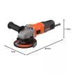Black+Decker sarokcsiszoló BEG010-QS 710W, 115mm