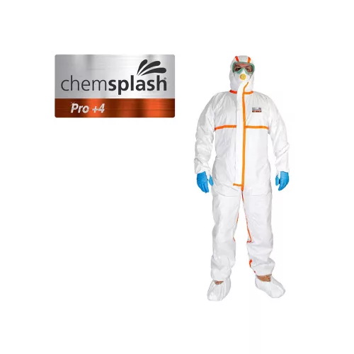Chemsplash Pro +4 antisztatikus overál 4B/5B/6B fehér