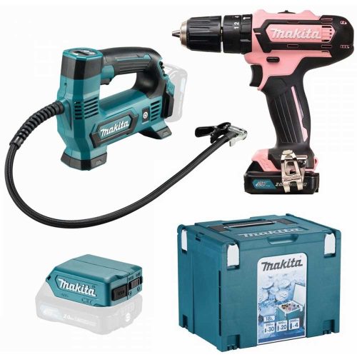 Makita akkus gépszett CLX233SAX1 (HP331D+MP100D+ADP08) 10,8V Li-ion, hűtődobozzal