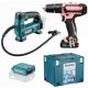Makita akkus gépszett CLX233SAX1 (HP331D+MP100D+ADP08) 10,8V Li-ion, hűtődobozzal