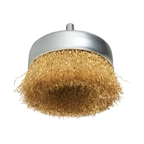 Makita drótkefe csésze sárgaréz bevonattal 80 mm 1/4"