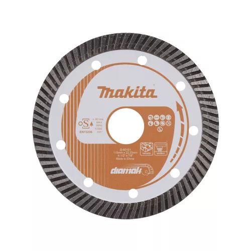 Makita gyémánttárcsa DIAMAK TURBO, szegmens 115 mm  10 mm