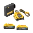 Dewalt USB akkumulátor töltő készlet DCB094H2-QW 18V 2x5,0Ah