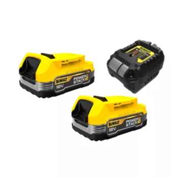   Dewalt PowerStack akkumulátor töltő szett 2x1,7 Ah akku + DCB1102 töltő