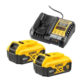 Dewalt akkumulátor töltő szett DCB1104-QW + 2x5,0 Ah