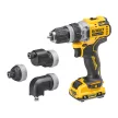 Dewalt akkus cserélhető tokmányos fúrócsavarozó DCD703L2T-QW 12V 2x3,0 Ah