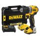 Dewalt akkus ütvefúró-csavarozó DCD706D2-QW 12V XR 2,0Ah