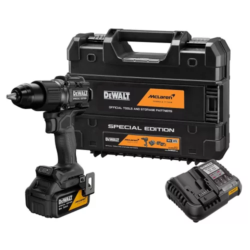 Dewalt x McLaren akkus ütvefúró-csavarozó DCD86MP1T-QW 18V 1x5,0 Ah, TSTAK kofferben