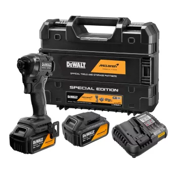   Dewalt x McLaren akkus ütvecsavarozó DCF86MP2T-QW 18V 2x5,0 Ah, TSTAK kofferben