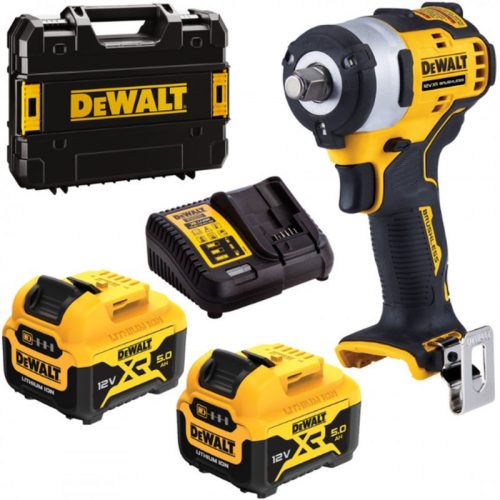 Dewalt akkus ütvecsavarozó DCF901P2-QW 12V 2x5,0 Ah, TSTAK kofferben