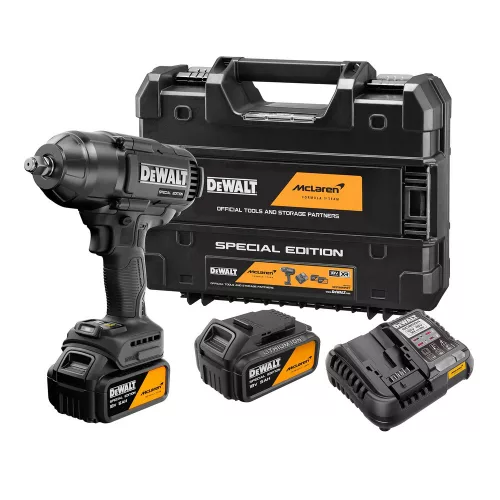 Dewalt x McLaren akkus ütvecsavarozó DCF99MP2T-QW 18V 2x5,0 Ah, TSTAK kofferben