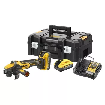   Dewalt akkus sarokcsiszoló DCG409H2T-QW 18V XR 2x5,0 Ah, TSTAK kofferben