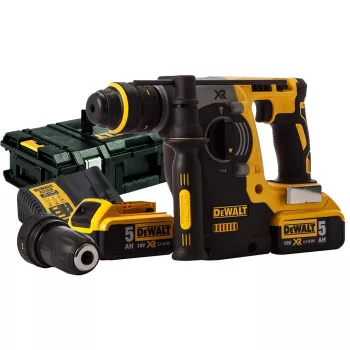   Dewalt akkus SDS-Plus fúró-vésőkalapács DCH274P2T-QW 18V 2x5,0Ah