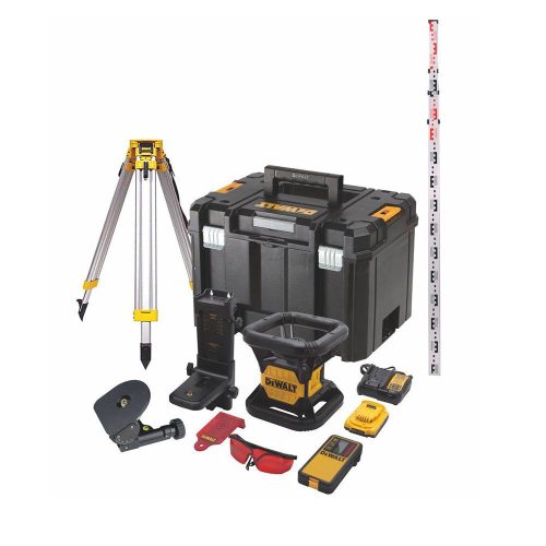 Dewalt akkus önbeálló forgólézer DCK374D1R-QW 18V 1x2,0Ah