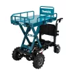 Makita akkus anyagmozgató 2x18V LXT Li-ion BL 300 Kg EL ürítés, alapgép, RÁCS felépítmény