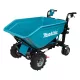 Makita akkus anyagmozgató 2x18V LXT Li-ion BL 300 Kg EL ürítés alapgép, BILLENCS felépítmény