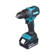 Makita akkus fúró-csavarbehajtó 18V, DDF490RFJ, 2 x 3.0 Ah Li-ion akkumulátor, töltő, MAKPAC