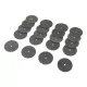Dedra korund vágótárcsa fémhez 32x1.0mm, készlet 20 darab