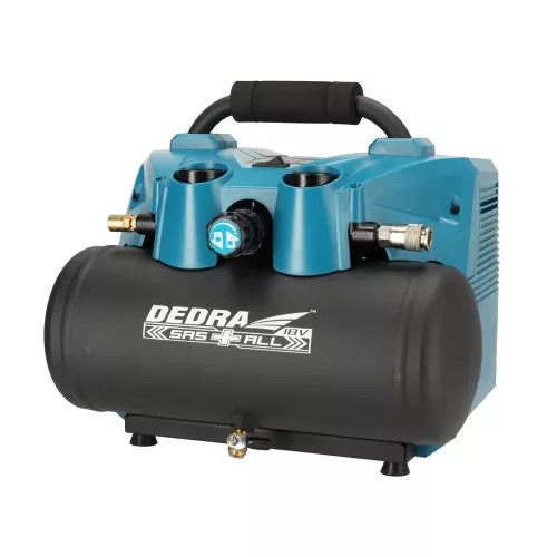 Dedra akkumulátoros kompresszor 6l 2x18V