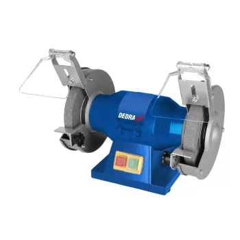   Dedra dupla köszörűkorongos asztali köszörű 150W, köszörűkorong méret 150x16x12,7mm, elektromágneses biztonsági kapcsoló