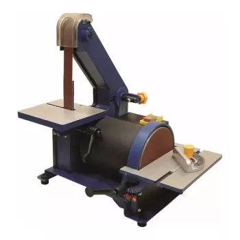   Dedra tárcsás-szalagcsiszoló gép, cserélhető csiszolószalaggal, 300W,csiszolótárcsa 127mm