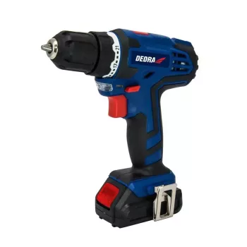   Dedra akkumulátoros fúró-csavarozó 12V, 1x1,5Ah, 3-5h, 0-700rpm