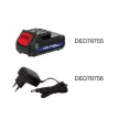 Dedra akkumulátoros fúró-csavarozó 12V, 1x1,5Ah, 3-5h, 0-700rpm
